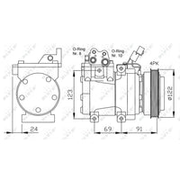 Airconditioningcompressor NRF 32205 EASY FIT